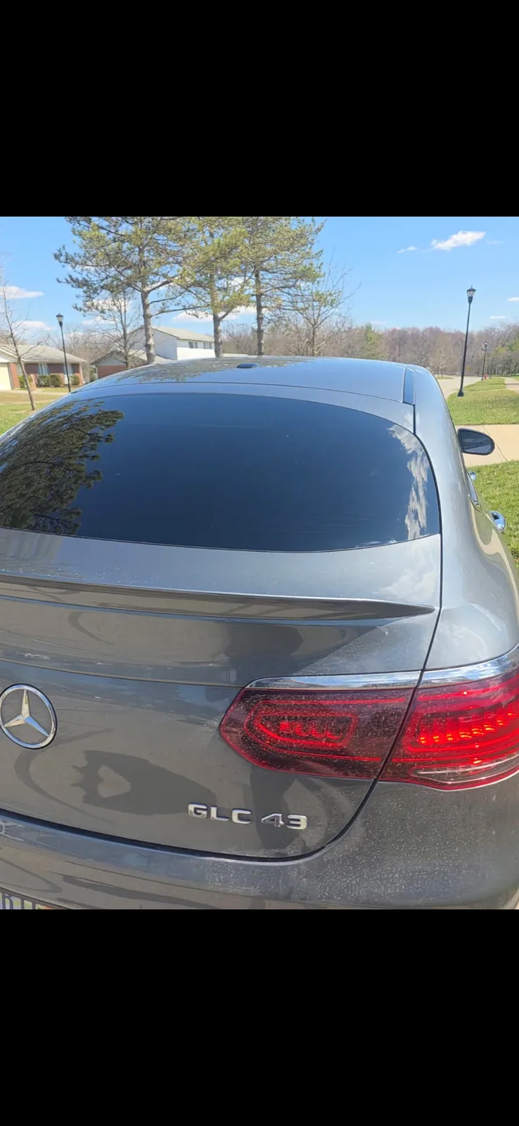 Rear-window tint finish by Senseful Auto Tint in Central Ohio